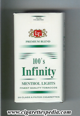 infinity premium blend menthol lights l 20 s macedonia usa