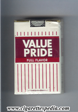 value pride full flavor ks 20 s usa