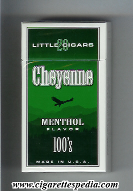cheyenne little cigars menthol flavor l 20 h usa