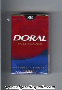 doral splendidly blended full flavor ks 20 s usa