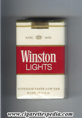 winston lights white red ks 20 s usa