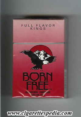 born free tm full flavor ks 20 h red usa mexico