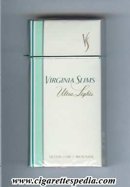 virginia slims name by one line ultra lights menthol l 20 h usa