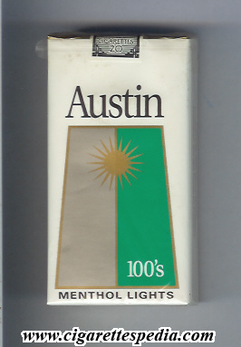 austin american version with trapezium menthol lights l 20 s usa