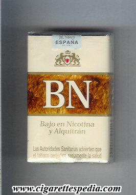 bn design 2 bajo en nicotina y alquitran ks 20 s yellow brown spain