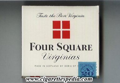four square virginias s 20 b white red usa scotland england