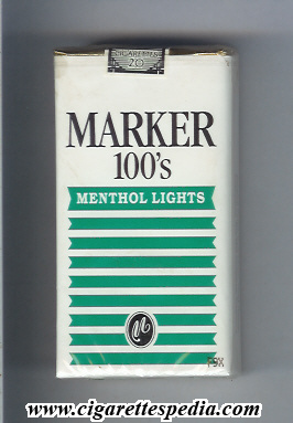 marker menthol lights l 20 s usa