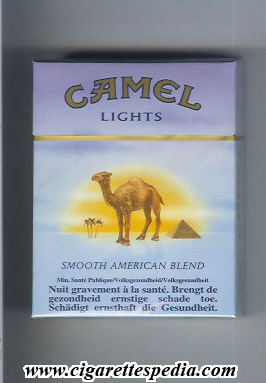 camel with sun smooth american blend lights ks 25 h germany usa