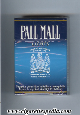pall mall american version famous american cigarettes lights ks 20 h finland usa