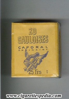 gauloises caporal ordinaire s 20 s white old design france