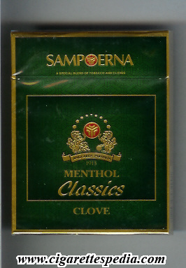 samp o erna classic menthol clove l 20 b malaysia indonesia