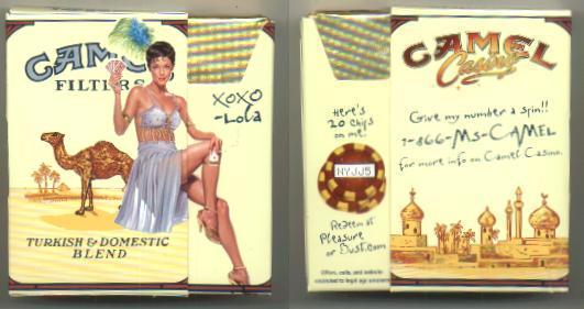 Camel Filters (Casino Showgirl Issue - Lola) side slide KS-20-H USA.jpg
