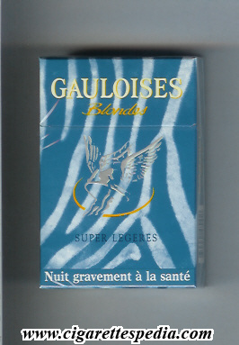 gauloises blondes collection design liberte toujours zebre super legeres ks 20 h light blue france