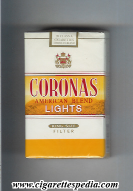 coronas american blend lights ks 20 s usa spain
