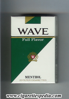 wave characteristic on the middle full flavor menthol ks 20 h usa japan