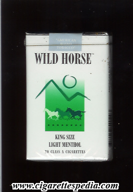 wild horse light menthol ks 20 s greece