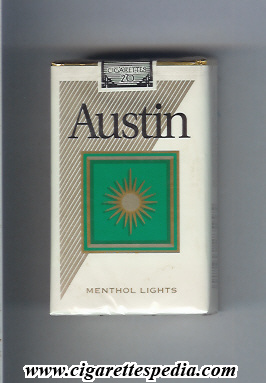 austin american version with square menthol lights ks 20 s usa