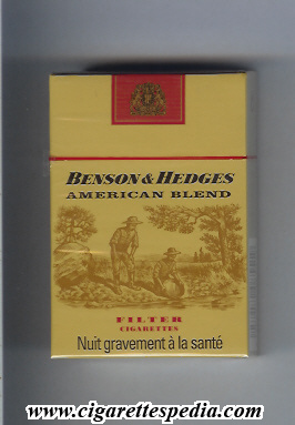 benson hedges american blend filter ks 20 h black american blend france