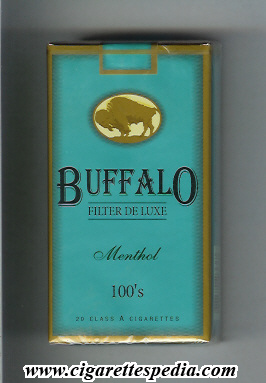 buffalo peruvian version filter de luxe menthol l 20 s peru