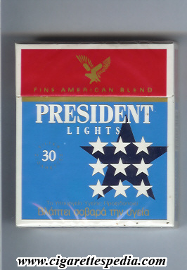 president greek version design 1 fine american blend lights ks 30 h blue red holland greece