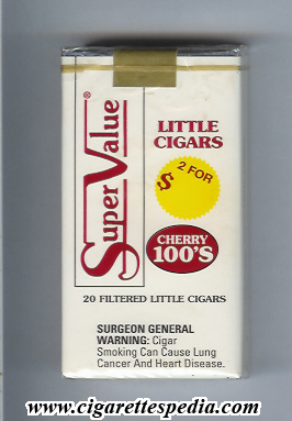 super value cherry little cigars l 20 s usa