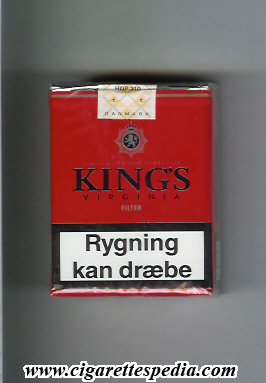 King's (Virginia Filter) S-20-S (red) - Denmark