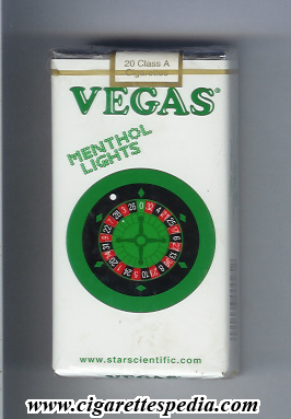 vegas american version with roulette menthol lights l 20 s usa