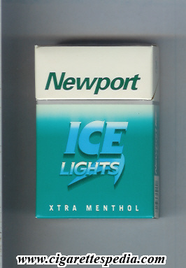 newport ice lights xtra menthol ks 20 h usa