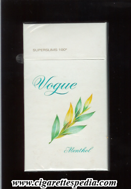 vogue dutch version name in the middle superslims menthol l 20 h holland