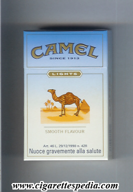 camel since 1913 lights smooth flavour ks 20 h germany usa