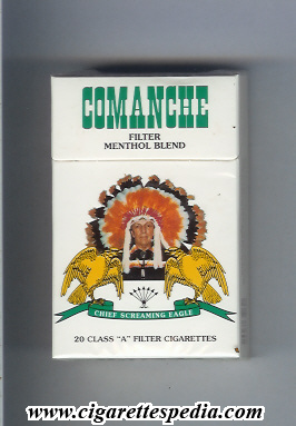 comanche filter menthol blend chief screaming eagle ks 20 h paraguay usa