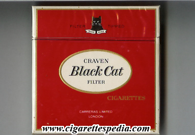craven black cat filter ks 20 b red white with a cat england