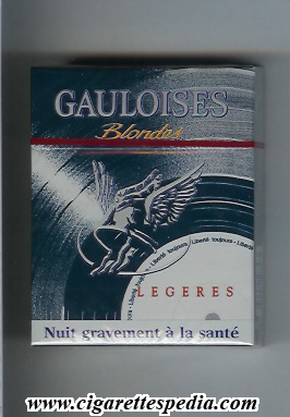 gauloises blondes collection design liberte toujours legeres graveur ks 25 h grey france