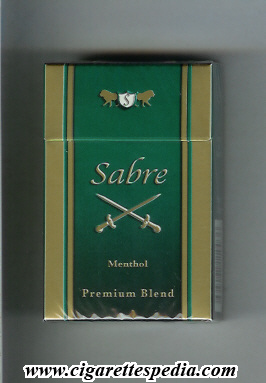 sabre colombian version premium blend menthol ks 20 h colombia