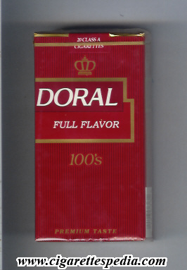 doral premium taste full flavor l 20 s usa