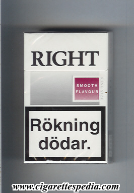 right with small square smooth flavour ks 20 h sweden