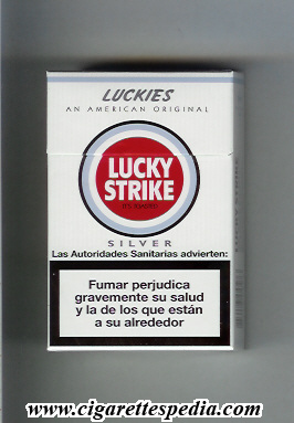 lucky strike luckies an american original silver ks 20 h spain usa