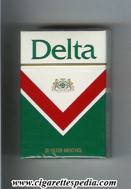 delta slovakian version filter menthol ks 20 h england