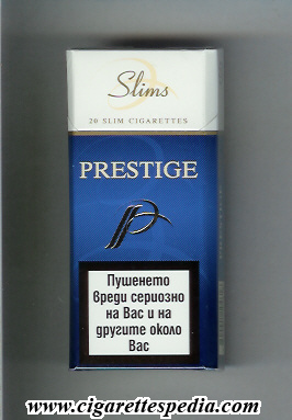 p prestige bulgarian version slims l 20 h blue white bulgaria