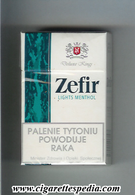 zefir new design deluxe king lights menthol ks 20 h poland
