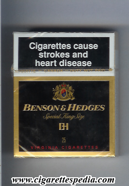 benson hedges special king size virginia bh ks 25 h canada
