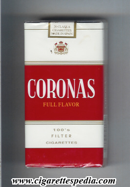 coronas full flavor l 20 s usa spain