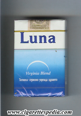 luna bulgarian version virginia blend ks 20 s blue white bulgaria