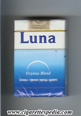 Luna (bulgarian version) (Virginia Blend) KS-20-S (blue and white) -  Bulgaria