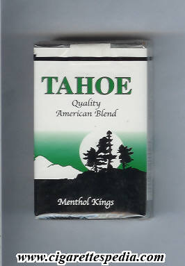 tahoe quality american blend menthol ks 20 s usa