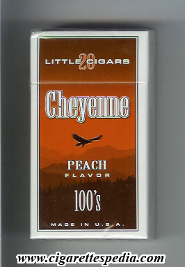 cheyenne little cigars peach flavor l 20 h usa