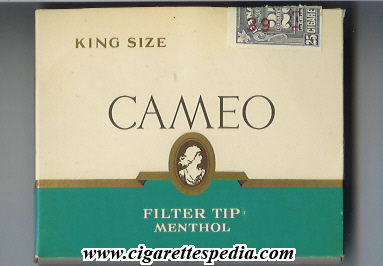 cameo canadian version filter tip menthol ks 25 b white green canada