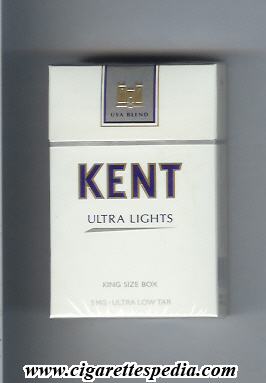 kent iii ultra lights cigarettes Kent (USA Blend Ultra Lights 5 mg - Ultra Low Tar) KS-20-H - Chile and USA