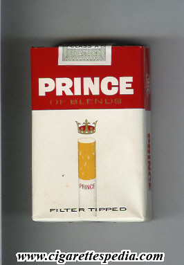 prince with cigarette of blends filter tipped ks 20 s norway