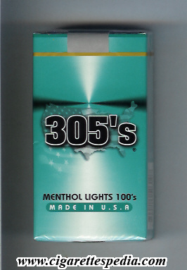 305 s menthol lights l 20 s usa